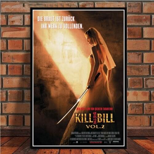 Poster And Prints Hot Kill Bill Pulp Fiction Movie Film Vintage Painting Art Wall Pictures For Living Room Home Collection Decor