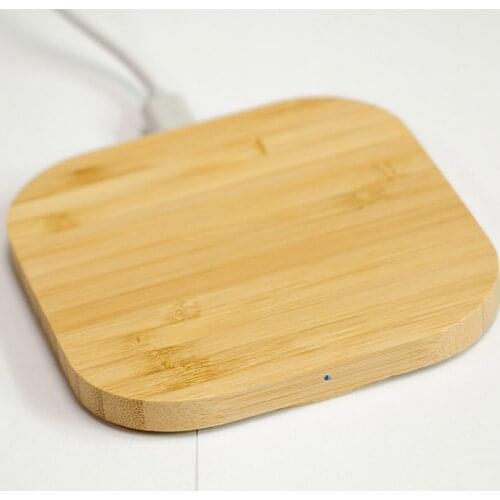 Portable 5W Wireless Charger Slim Wood Pad For Apple iPhone 11 XR 7 8 Plus Smart Phone Wireless Charging Pad For Samsung S7
