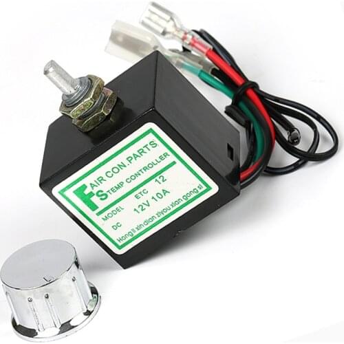 DC 12V/24V 10A Temperature Rotary Switch With Sensor For Car Auto A/C Air Conditioner Evaporator