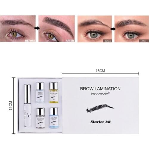 Drop Shipping Quick Perm Brow lift Kit Makeup Brow Lamination Kit Eyebrow Semi-permanet Beauty Salon Brow Lift Perming Nutrition
