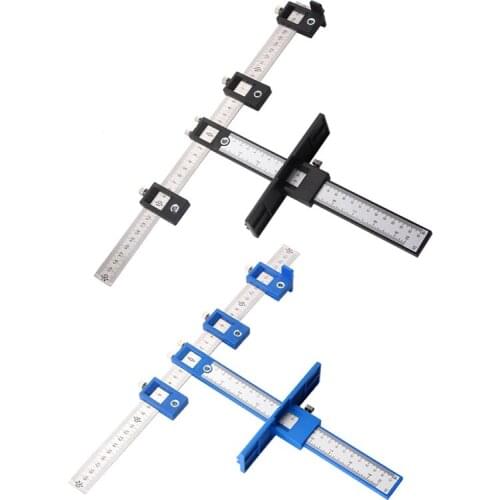 Detachable Hole Punching Jig Tool Center Drill Bit Guide Set Sleeve Cabinet Hardware Locator Wood Drilling Woodworking Tool