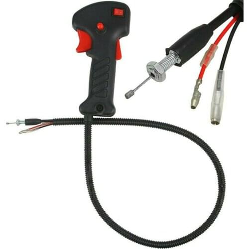 Replacement 19mm Lawn Mower Switch Throttle Handle Trigger Cable For Strimmer Trimmer Brush Cutter Repair Accessories