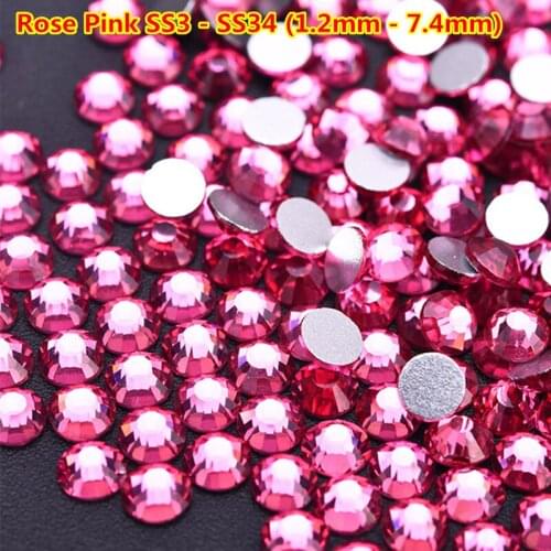 Ss4 ss12 Selling Hot-selling Flat Glass Diamond Size Rhinestones Set Crystal Glass Nail Rhinestones for DIY Nail Art