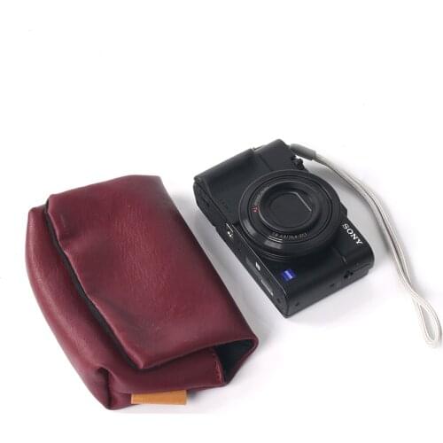 Synthetic Leather Camera Bag Pocket For Sony zv1 RX100 M7 M5 M4 M6 Ricoh GR GR2 GR3 Canon G7X2 g7x3 G9X