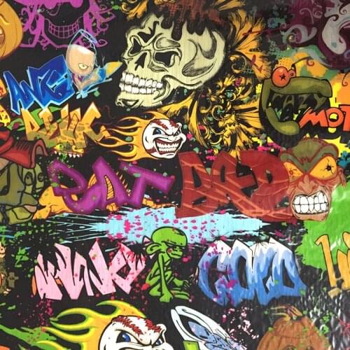 TAOTOP Size 1m x 10m hydrographics skull hydro graphic film WDF901