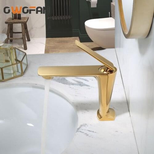 Solid Brass Faucet Bathroom Basin Faucet Deck Mounted Vanity Mixer Faucet Plumbing Fixture Flow Spout Faucet S79-373