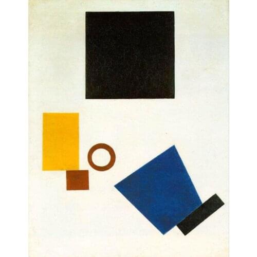 High quality Oil painting Canvas Reproductions Suprematism. Self Portrait in two dimensions By Kazimir Malevich hand painted