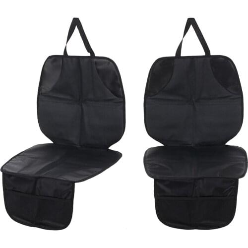 Car Seat Protector Seat Back Cover Pet Mat Full-Length Padded Waterproof Non-slip For Baby Infant Kid Safety Seat PVC Leather