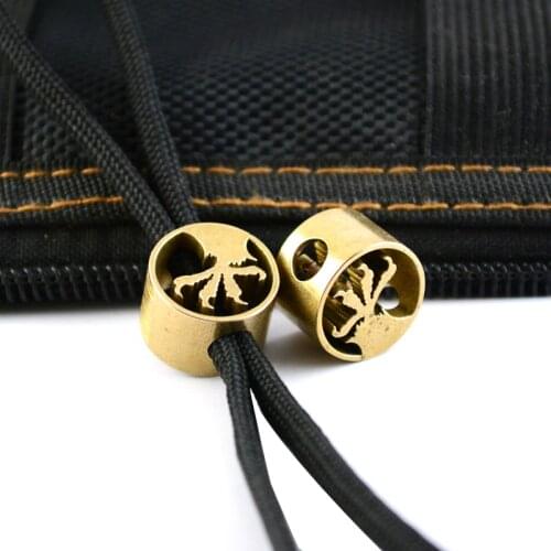 1PC Eagle Claw Retro Brass Oxide EDC Paracord Beads Umbrella Rope Cord Lanyard Pendants Knife Beads Outdoor Knife Accessories