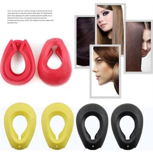 2 pair silicone Hair dyed earmuffs with hole could answer the phone reuse waterproof ear cover salon styling tools