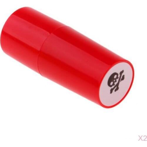 2pcsColorfast Quick-dry Golf Ball Stamp Stamper Marker Impression Seal Skull