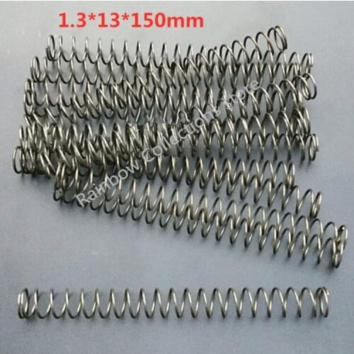 2pcs/lot Wire dia. 1.3 Outer Dia. 13 Length 150mm Strong compression spring High-pressure anti-fatigue springs