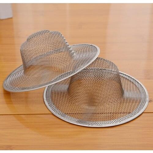 2pcs/lot Mesh Sink Strainer Drain Sink Filter kitchen Food Rice Sink Stopper bathtub Hair Colander Strainer KC 1402
