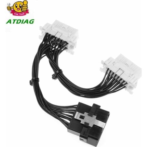 2019 16 pin OBD2 OBDii OBD 2 Splitter Extension Cable one Male to Two Female Y Cable OBD2 splitter extension for ELM327 Icar2