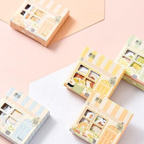 24box Creative Cute Sticker DIY Album Label Student Stationery School Supplies Scrapbook Daily Plan DIY Label Wholesale