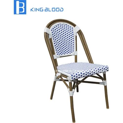 Aluminum leisure wicker chair bamboo chair