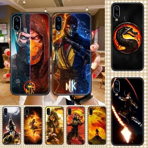 Game Mortal Kombat Scorpion Phone case For Huawei Honor 6 7 8 9 10 10i 20 A C X Lite Pro Play black fashion hoesjes pretty