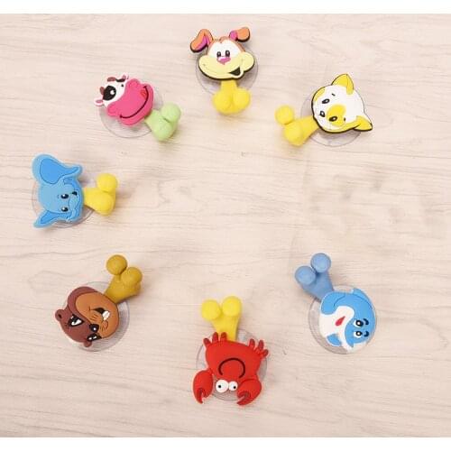 1PC Animal Cute Cartoon Animals Suction Cup Toothbrush Holder Bathroom Accessories Set Wall Suction Holder Tool 11Styles