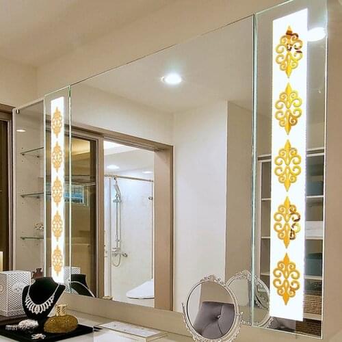 Hot Sale Mirror Removable Wall Sticker For Living Room Bedroom TV Background Mirror Mural Wall Decal Modern Art DIY Home Decor
