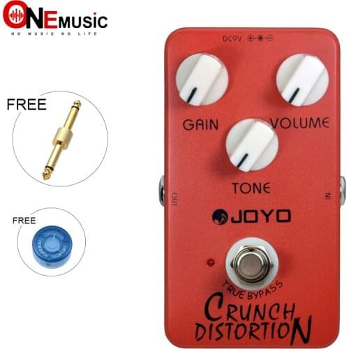 JOYO JF-03 Crunch Distortion Guitar Effect Pedal with Ture Bypass British Classic Rock with Free pedal Connector