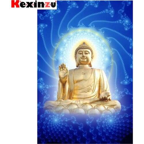 Kexinzu Full Square/Round 5D Diy Diamond Painting Cross Stitch "Buddha statue" Diamond 3D Embroidery Mosaic Home Decor Gift K116