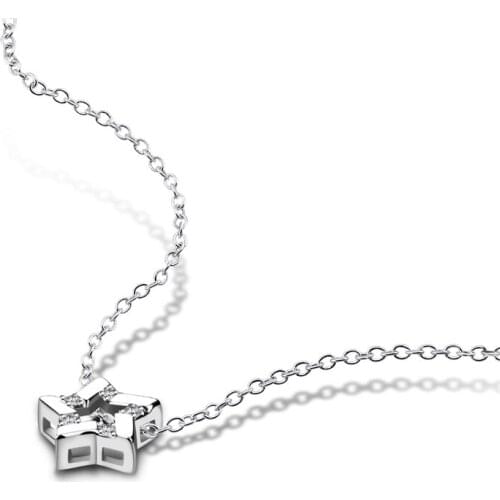 Tiny Stars Choker Necklace for Women 925 sterling silver Chain Smalll Star Pendant on neck Bohemian Chocker 100% silver Jewelry