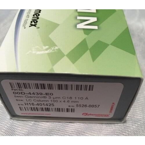 For Phenomenex Gemini C18 Column 3u 100x4.6mm 00D-4439-E0