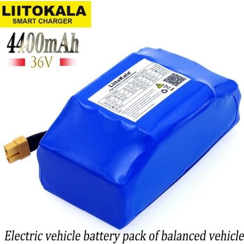 Liitokala 36 v 5.2Ah 4.4Ah high flow 2-wheel electric rollers even balancing lithium battery pack for self-balancing fits 6,5 "7