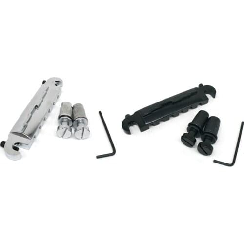 Electric Guitar Bridge All-In-One Bridge Tailpiece Guitar Roller Saddle Bridge,for LP Electric Guitar