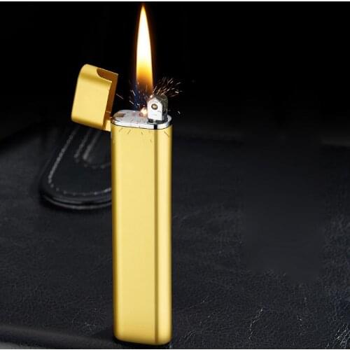 2021 NEW Mini Strip Metal Grinding Wheel Lighter Cigarette Lighters Butane Gas Lighters Ignition Tool
