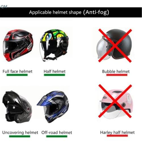 Clear Anti-Fog Patch Film Universal Motorcycle Helmet Fog Resistant Screen Lens for K3 K4 Helmets 13MF