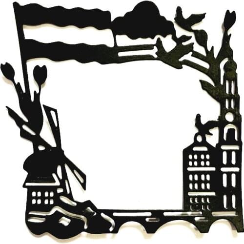 Rectangle frame with seabuilding bird Metal Cutting Dies DIY Scrapbook Paper Embossed Decorative Craft Die Cut handmade craft