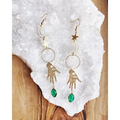 Handmade palmistry Earrings Dangle Drop Earrings,Gifts for Her.Victorian Hand Earrings, Edwardian Jewellery, Medieval Gift