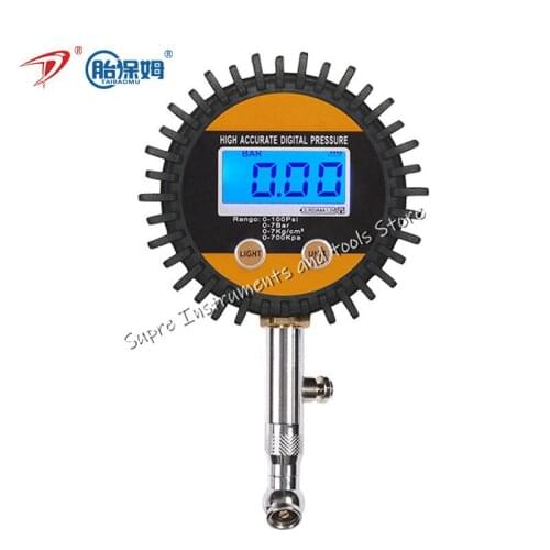 TDP-T01 digital display tire pressure gauge tire pressure gun pressure measurement tire pressure gauge inflation gun