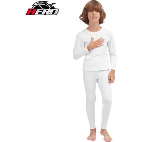 HEROBIKER Kids Thermal Underwear Set Fleece Hiking Skiing Winter Keep Warm Base Layers Tight Long Johns Tops & Pants Set Soft