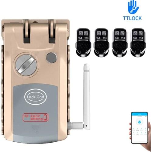 Wireless 433MHz Remote Control Lock Bluetooth-compatible APP Remote Control Hidden Electric Motor Lock anti-theft