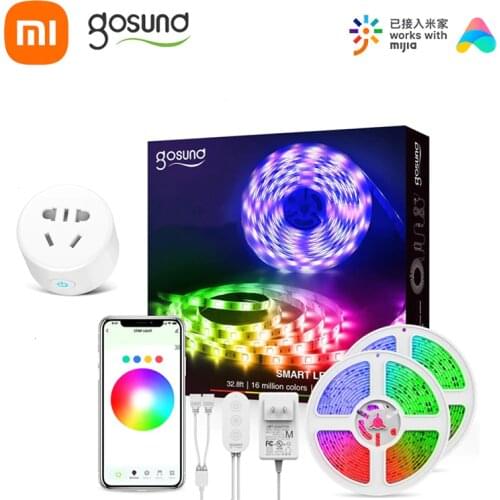 Xiaomi Gosund RGB Strip Intelligent Light Band Colorful Lamb LED max Extention to 10M 16 Million Work with Mijia mi home app