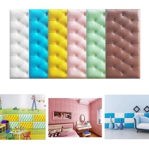 Thickening Self-adhesive Childrens Room Collision Wall Sticker Tatami Soft Packaging Wall Collision Protection Pad