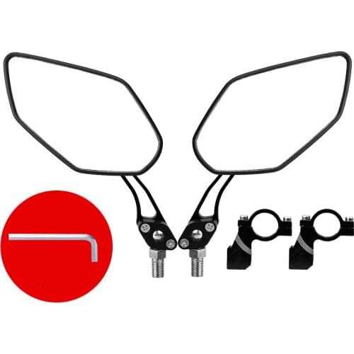 Bicycle Mirror Rear View Mirror for Road Bike Unbreakable Rotatable Rearview Safety Side Handlebar Mirror H021