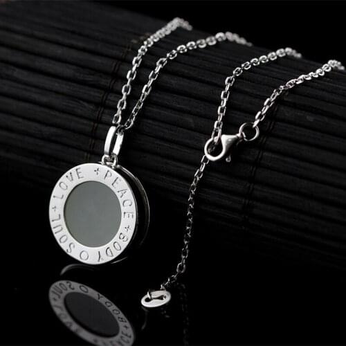 L&P Soul Love Natural Stone 925 Sterling Silver Pendant Necklace for Women Glod Plated necklace Wholesale Gift Hot Sale