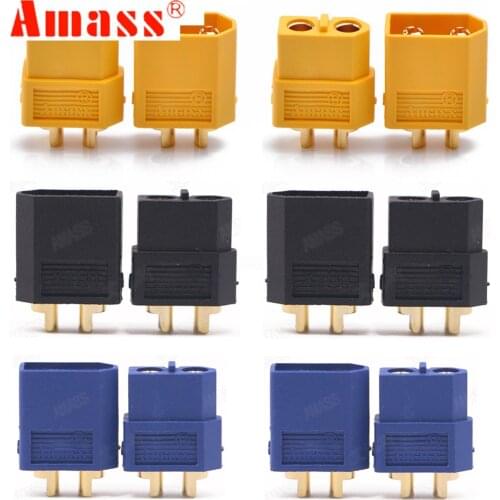 10pcs/lot Amass XT60 XT-60 Male Female Bullet Connectors Plugs For RC Lipo Battery Quadcopter Multicopter ( 5 pair )