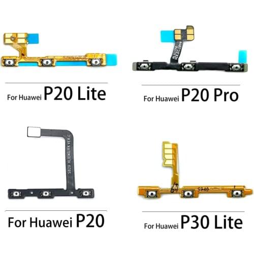 Power Switch On/Off Button Volume Key Button Flex Cable For Huawei P9 P10 Plus P20 P30 P40 Lite Pro E 5G