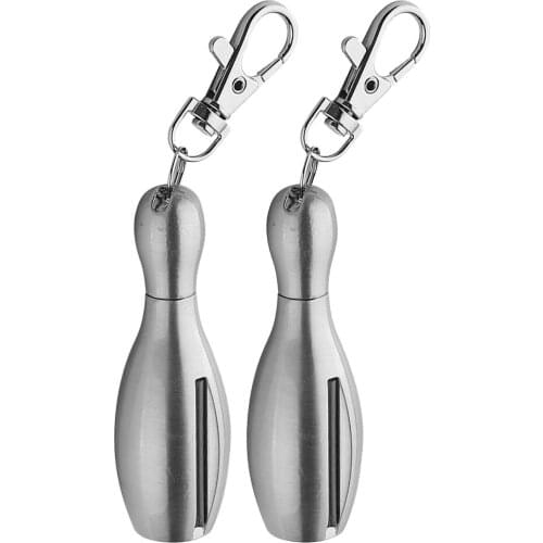 2PC Outdoor Waterproof Portable Keychain and Matchstick Fire Starter Lighter With Containing Cotton Core Jewelry Gift FN60