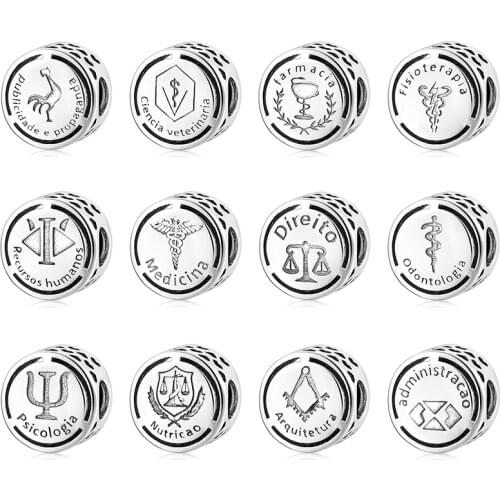 2021 Fashion 925 Sterling Silver Carreira major medicine Beads Fit Pandora Original Bracelet Jewelry making