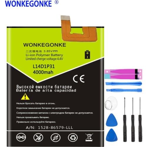 WONKEGONKE L14D1P31 battery For Lenovo PB1-770N PHAB Plus Batteries Bateria