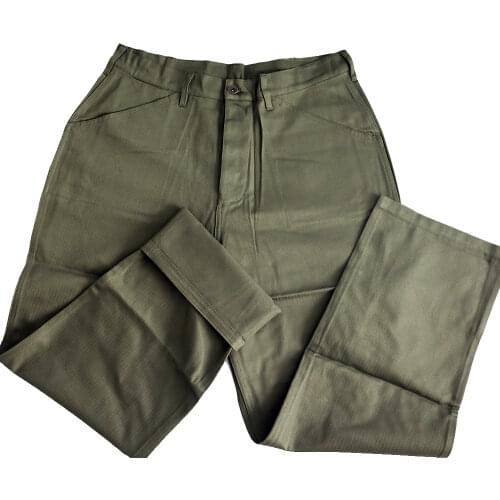 American USMC Navy Land Force Casual Pants Replica WW2 US Army HBT Training Pants Running Pants Cargo Pants Tactical Pants