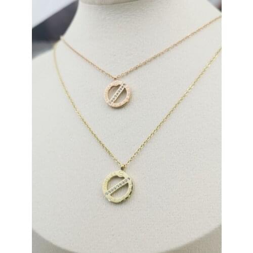 Angel european and american classic women luxury leopard head necklace steel