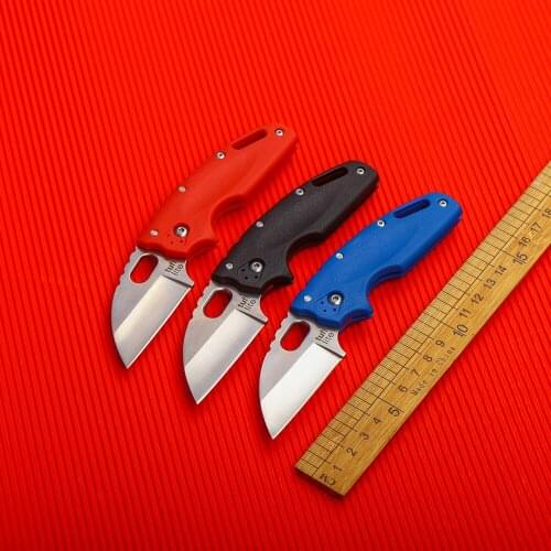 AUS-8A steel mini portable folding knife EDC high hardness field camping knife hunting self-defense knife fruit knife