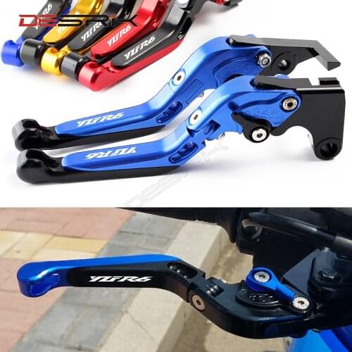 FREE SHIPPING For YAMAHA R6 YZF600 YZF-R6 2005 - 2014 YZF R6 Motorcycle CNC Folding Adjustable Clutch Brake Levers