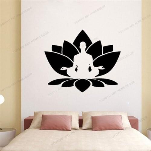 Buddha Art Removable Vinyl Wall Sticker Waterproof Decor For Living Room Bedroom Removable Decals CX621